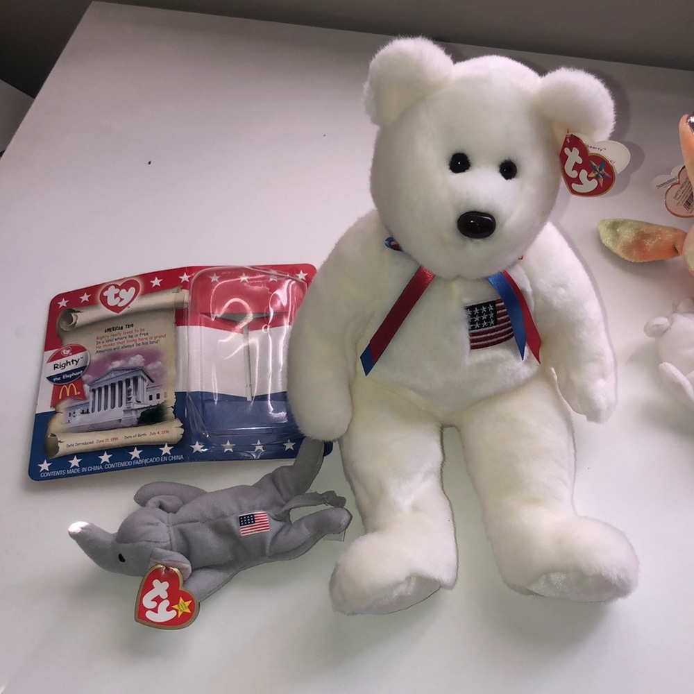 American Trio Beanie Babies Collectibles